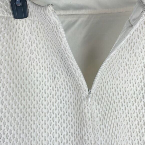 Express Fishnet Scuba Fabric Mini Skirt - Picture 3 of 7